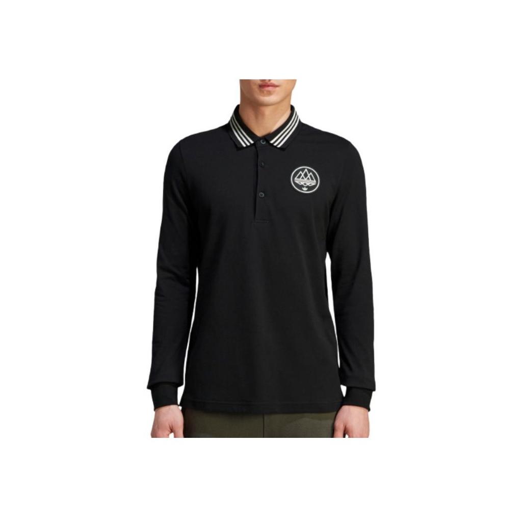 Adidas Originals Spezial Chetcuti Long Sleeve Polo Black Men Streetwear HS4164