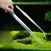 1Pcs Stainless Steel Water Grass Clip Long Tong Fish Tank Cleaning Tool  Pet Shrimp Reef Coral
