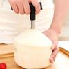 Stainless Steel Coconut Opener Plastic Handle Coconut Opening Tool Easy and Fast   Cooking