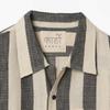 Kardo Chintan Open Collar Shirt  Stripe  Black Kdf1m40000a98