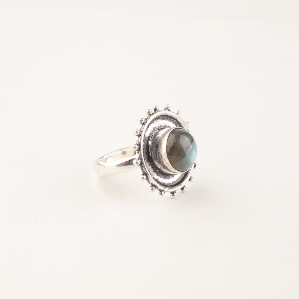 Natural Labradorite Gemstone 925 Sterling Silver Jewelry Handmade Ring For Women RR-49-27