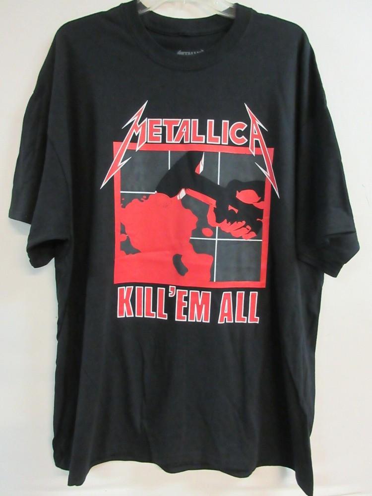 ОФИЦИАЛЬНЫЙ МЕРЧ METALLICA 2022 KILL  EM ALL МОЛОТ ГРУППА МУЗЫКА 2XL / XXL Унисекс Футболка S
