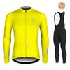 Warm 2024 Winter Thermal Fleece Cycling Men's Jersey Suit Outdoor Riding Bike MTB Clothing Bib Pants Set Spain Maillot Ciclismo