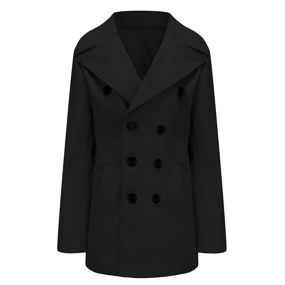 Men's Mid-length Wool Coat: European & American Style for Autumn/Winter