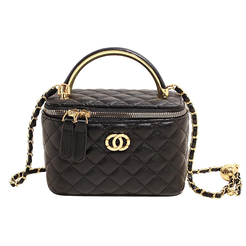 High-End Women's Diamond Pattern Crossbody Bag - Autumn/Winter Edition