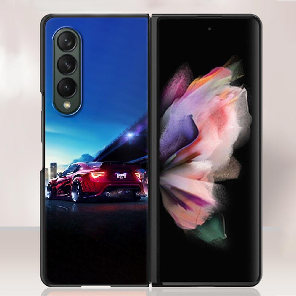 

Чехол Zfold4 для Samsung Galaxy Z Fold3 5G, жесткий пластиковый тонкий чехол, ультратонкий чехол с защитой от падения для Galaxy Z Fold 3, чехол для телефона, крутой автомобиль Samsung Z Fold4