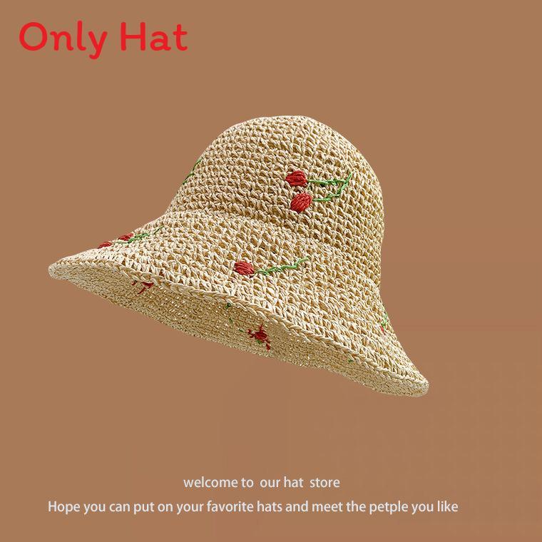 Chapeau de paille d'été à larges bords pour la protection solaire et l'amincissement du visage sans effort