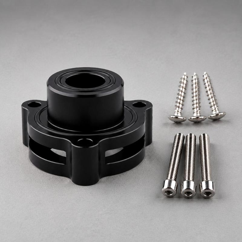 Metal Exhaust Blow Off Valves Adapter Kit with Round Bolt-On Flange, Built-In Sealing Gaskets and 6 Mounting Screws for 1.5L 1.6L 2.0L 2.7L Engine