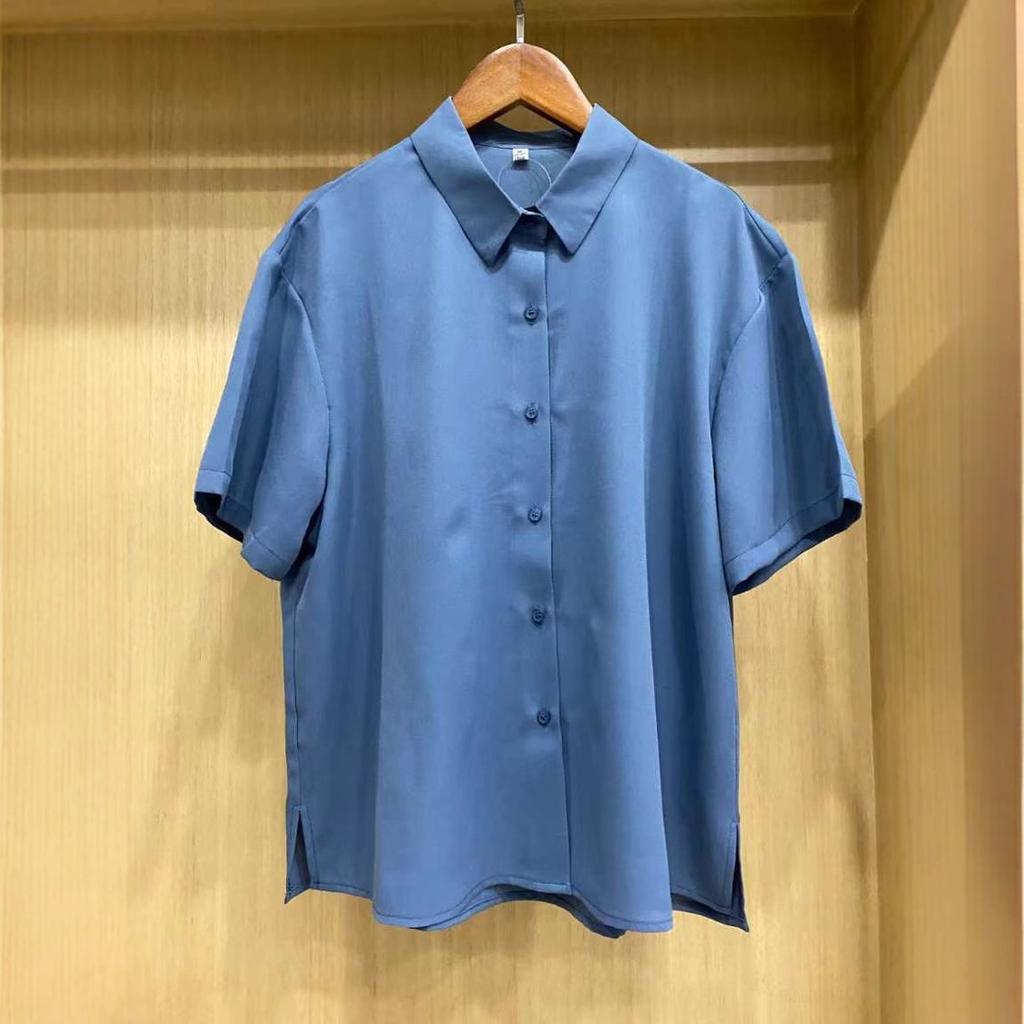 1116 Spring and Summer New Women's Fancy Casual Shirt Shirt/Short Sleeve Shirt Casual Commuter Top 171611