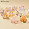 10pcs/20pcs Art Floral Oil Painting Greeting Cards 3D Pop-up Recipient Weddings Thanksgiving Halloween Christmas Birthday Cards