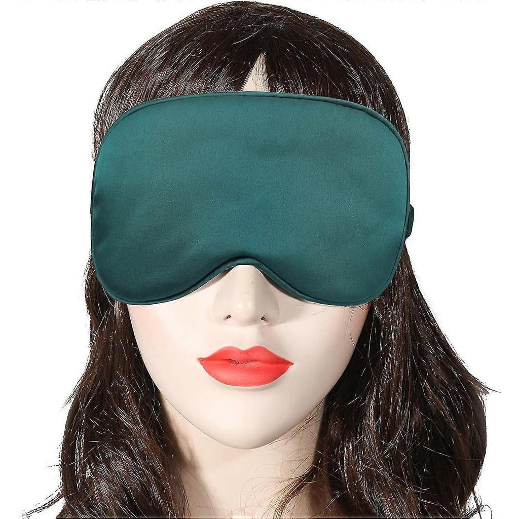 Silk Satin Sleep Mask With Elastic Strap Travel Eye Sleeping Blindfold For Women Men