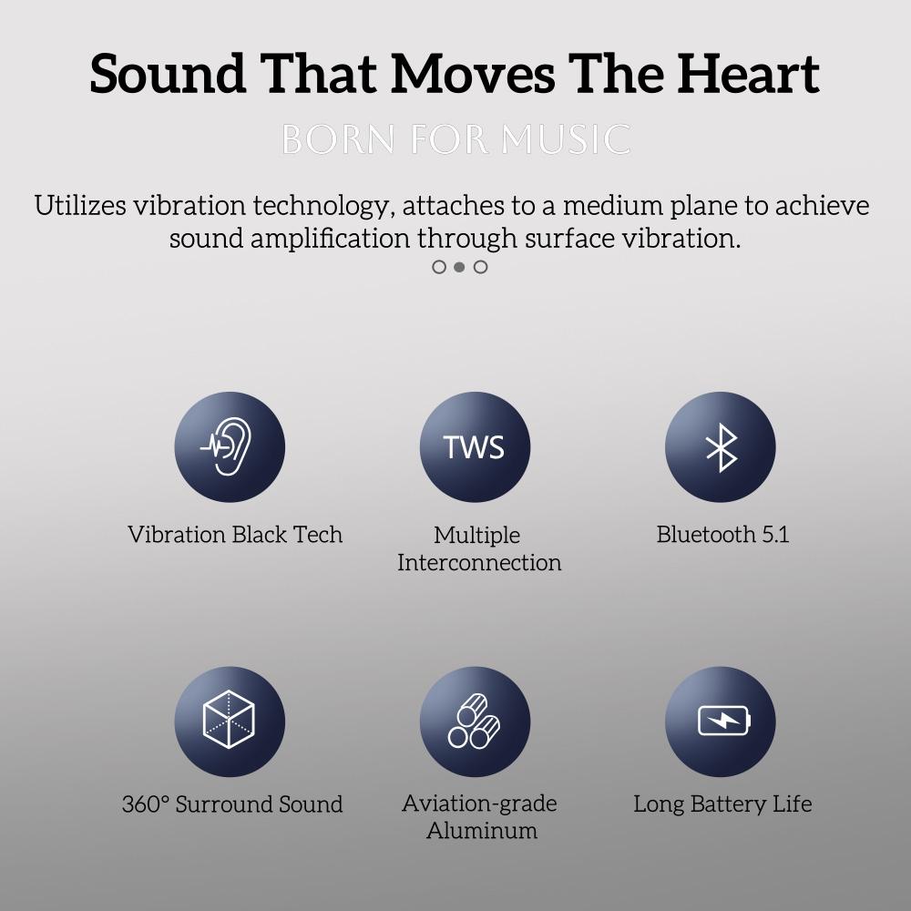 Mini Portable Waterproof Bluetooth Speaker | 360° Surround Sound | Fashionable Aluminum Shell | Essential for Home & Travel