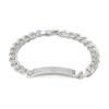 GG Supreme Horsebit Kette Twill Ineinandergreifende Doppel-G Gravierte Schließe Glänzendes 925 Silber Armband Unisex-Armband 774054-J8400-8106
