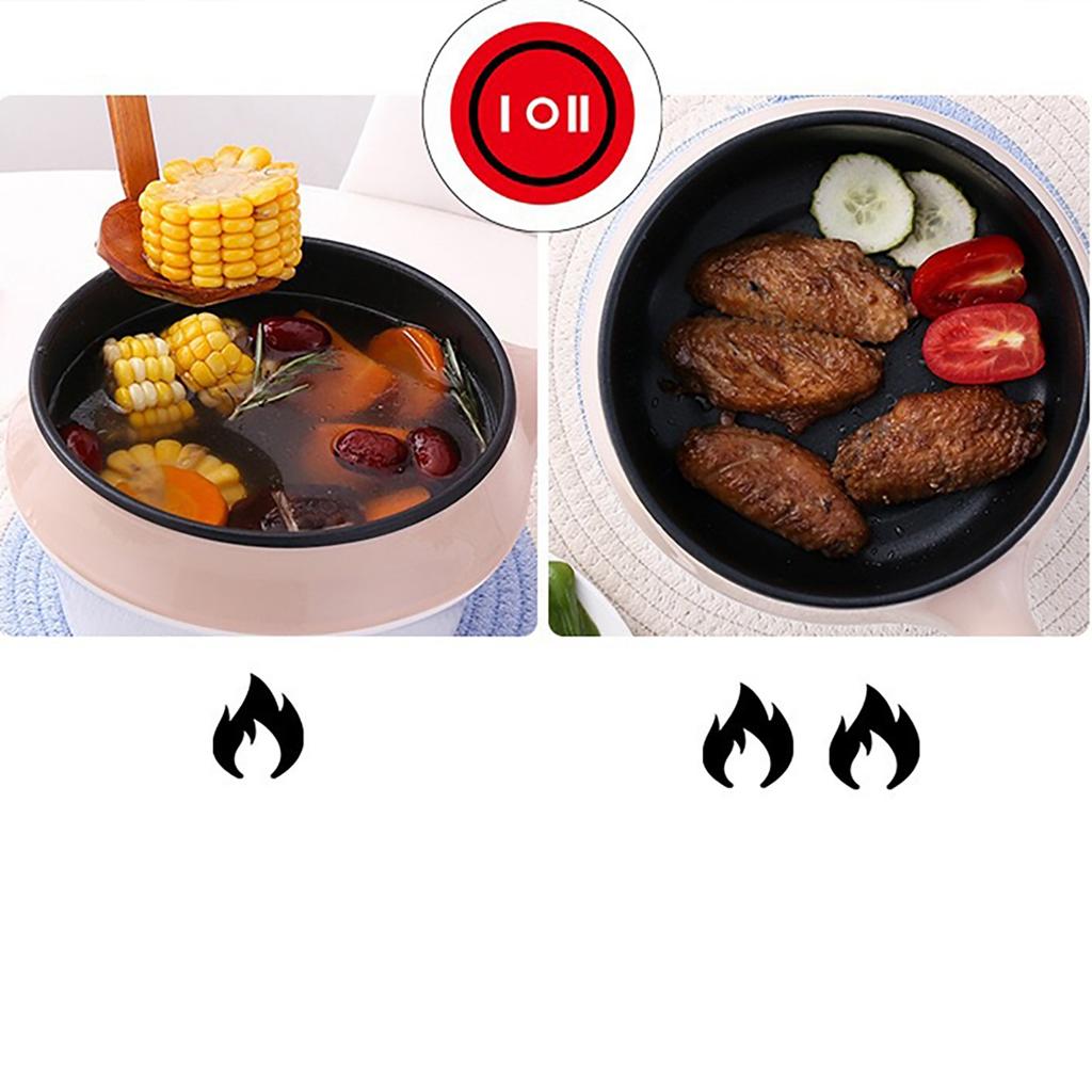 Elektryczna kuchenka wielofunkcyjna dwubiegowa przenośna mini elektryczna patelnia wok do gotowania ryżu do akademika 220 V