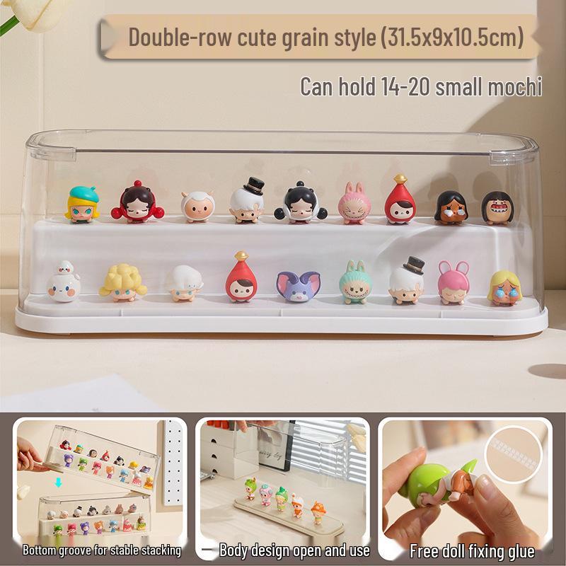 Acrylic Transparent Dustproof Display Stand for Lego Figurines and Pop Mart Collectibles