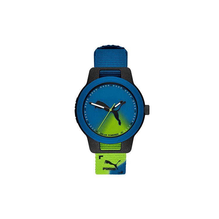 

Puma Quartz Watch Silicone Strap 43Mm Blue Dial Men watches P5086 Blue