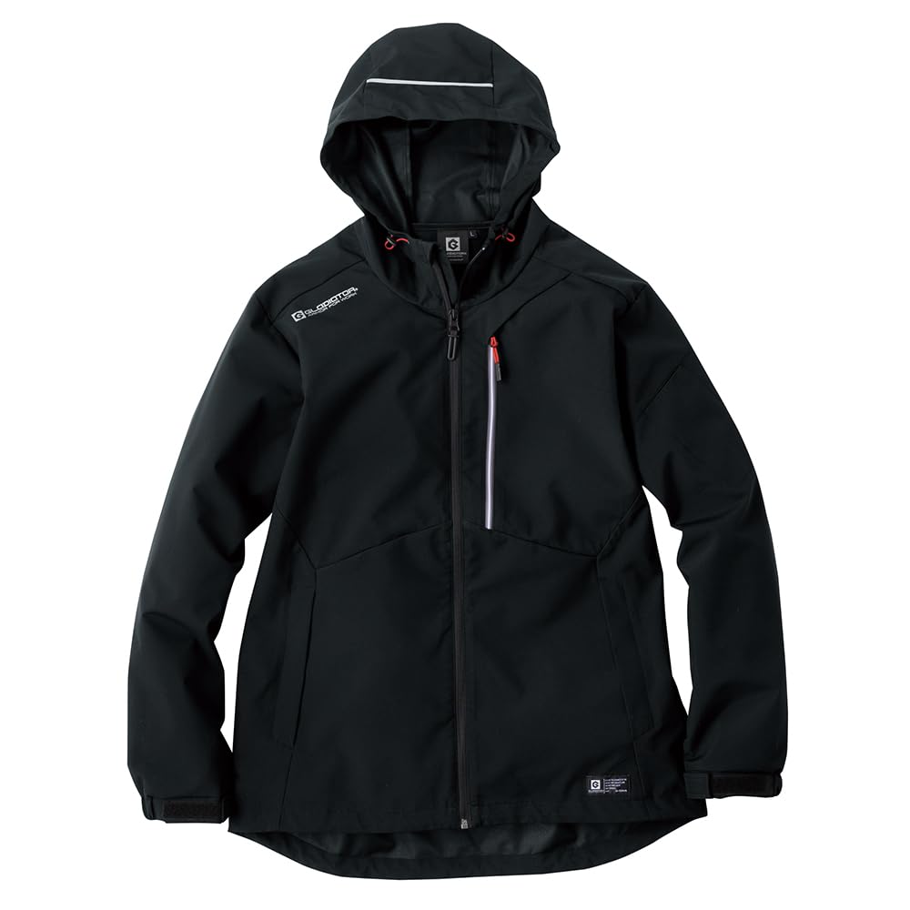 COCOS Nobuoka G-1046 Windproof Stretch Parka, Black, XL