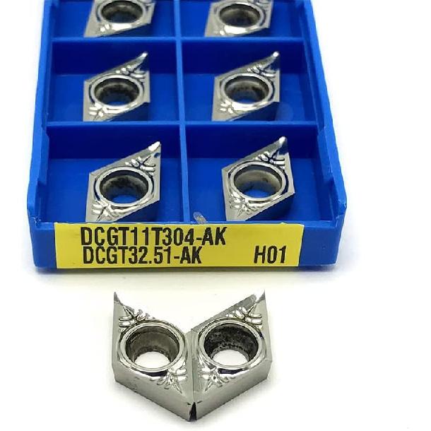DCGT11T308 AK H01 Aluminum Carbide Inserts Lathe Tools DCGT 11T308 Carbide Wood turning tools for lathe(DCGT11T308 AK H01)