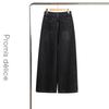 Retro Washed Wide-Leg Denim Jeans