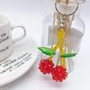 Stylish Cherry Keyring Pendant Fruit Shapes Phone Charm Detachable Phone Lanyard