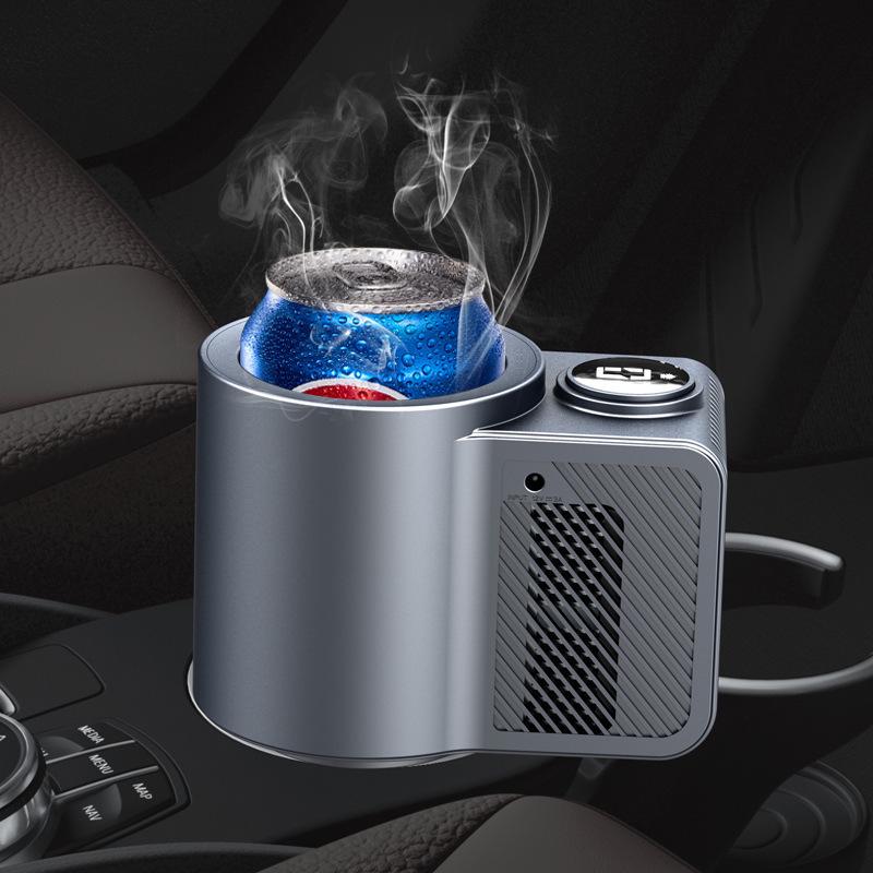 Smart 12V Dual-Use Car Cup: Fast Cooling & Heating Insulation Cup