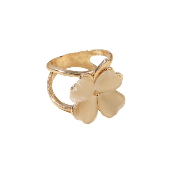 Four-leaf Clover Women Silk Scarves Clip Fashion Scarves Buckle Scarf Ring Wrap Holder Clamp