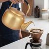 Portable Gold Coffee Pot With Comfortable Grip Home Coffee Maker Boiling Kettles Ideal For Travel And Kitchen