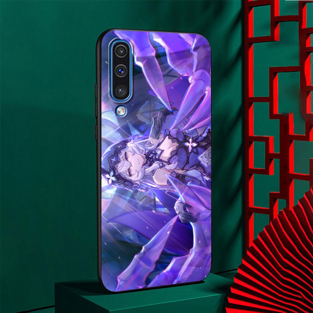 Black Swan Star Rail Sparkle Case for Samsung Galaxy A02s A70 A70s A20e A03s A20 A30 A30s A40 A50 A50s A10 TPU Black Phone Cover