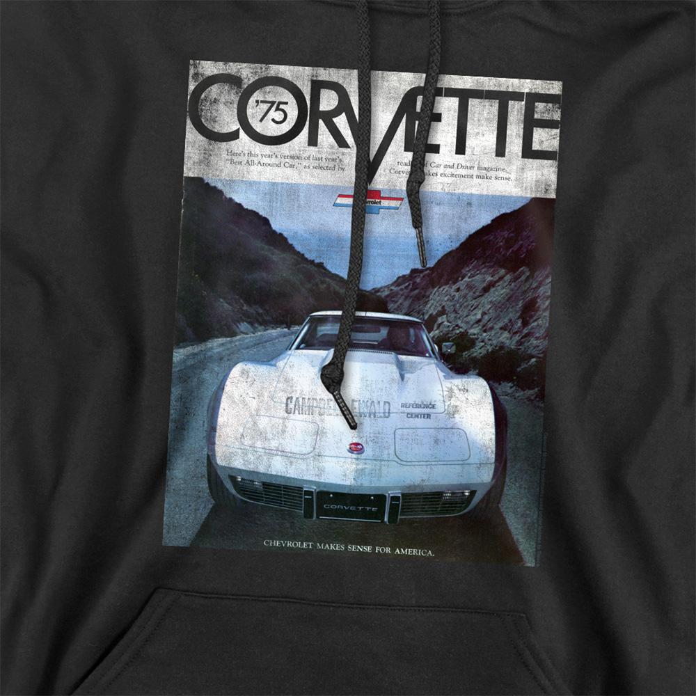 Chevrolet Unisex Adult Corvette 75 Poster Hoodie