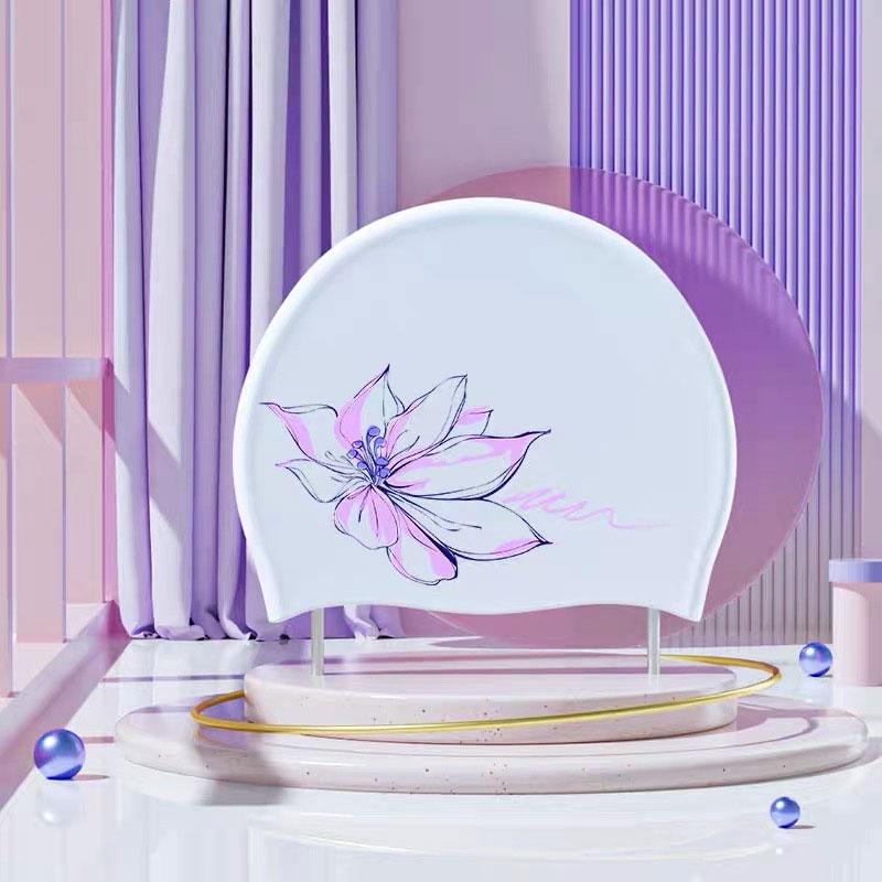 

Силиконовые шапочки для плавания, удобная шапочка для купания, шапочка для купания для длинных волос, противоскользящая водонепроницаемая шапочка для плавания, защищающая волосы и уши