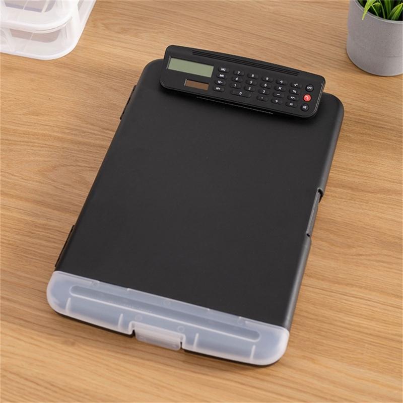 Klemmbrett mit Aktenhülle und Rechner Tragbarer Dokumentenorganisator Wasserabweisende Aktenaufbewahrungshülle für Büro Schule