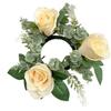 Romantic Rose Candlestick Exquisite Aromatherapy Candlestick Crafts Wreath Ring  Gift