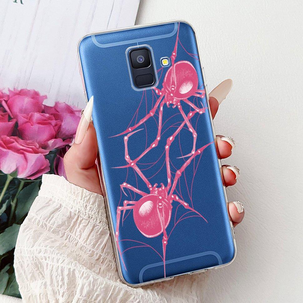 For Samsung Galaxy A6 2018 Case Luxury Painted Cover Soft Silicone Phone Case For Samsung A 6 A6 GalaxyA6 2018 Back Cover Coque