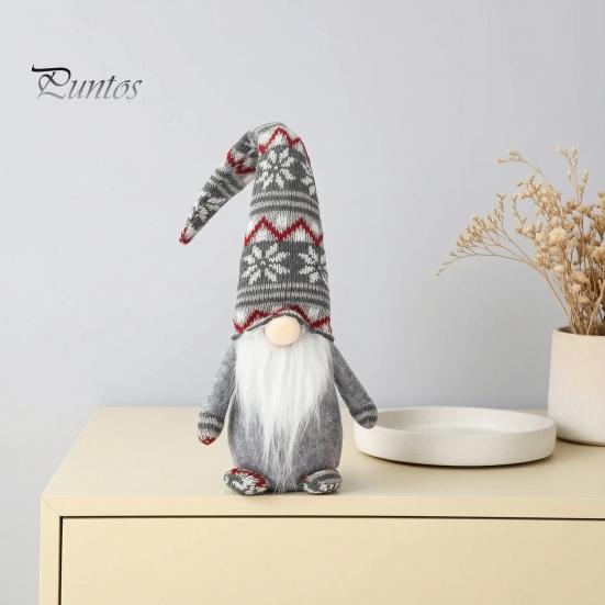 Ozdoba Świąteczna w Pudełku Prezentowym Dekoracja Świąteczna Krasnal Boże Narodzenie, Pluszowy Tomte Szwedzka Figurka, Miękka Skandynawska Przytulna Dekoracja Wiejska Lalka Krasnala dla