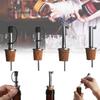 Wooden Cork Stopper For Bottle Wine Olive Oil Pourer Dispenser Spout with Cover Bottle Pourer Stopper For Bottle Bar Accessories
