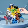 Dětské dřevěné puzzle hračka Montessori 3D zvířecí farma dopravní hra předškolní rané učení vzdělávací hračky pro děti