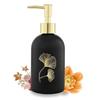 Ceramic Durable Marble Finish Liquid Handwash Soap Dispenser with Pump for Bathroom | Handwash Dispenser for Kitchen |  | 400 Ml (Black)