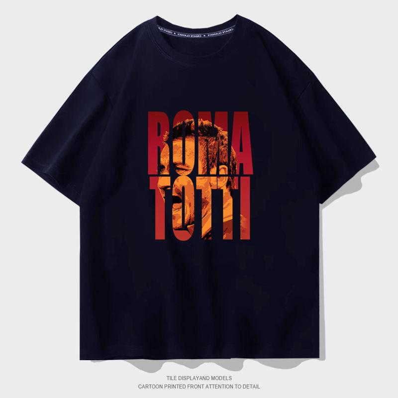 Francisco Totti English Avatar Short-sleeved T-shirt Men's Summer Loose Trendy Football Training Half-sleeve