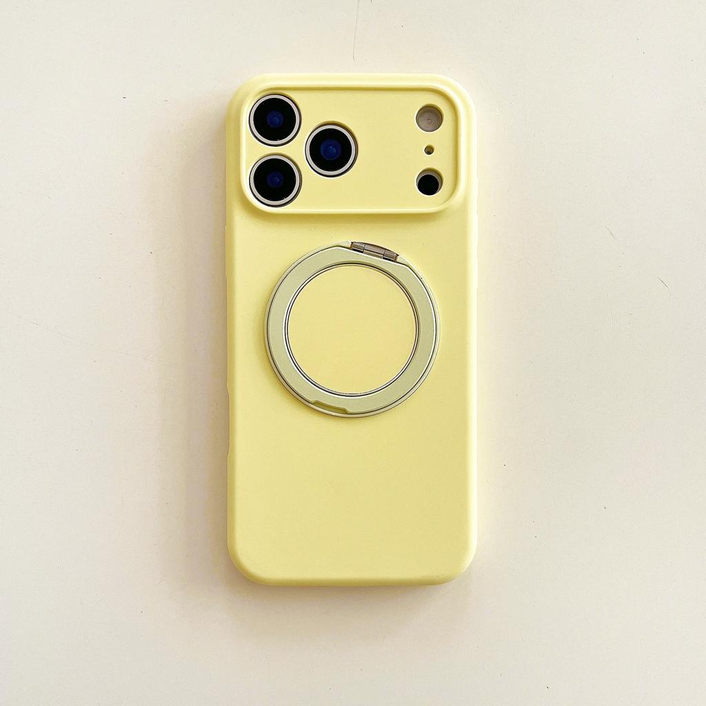 360° Rotating Stand Compatible with IPhone 17, Magnetic Liquid Silicone, 16 Pro Max, Drop-proof 15 Pro Case