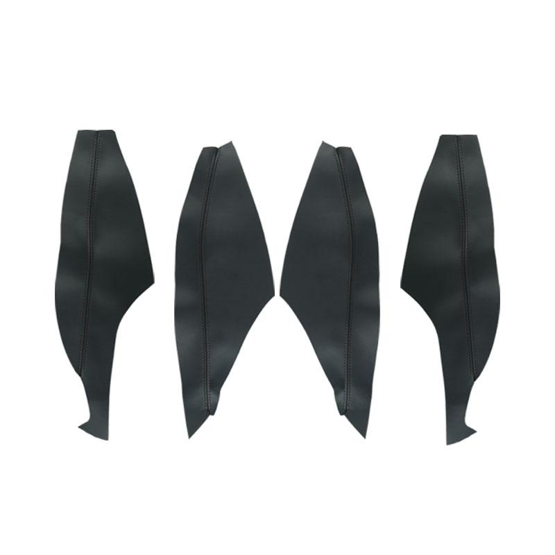 4 stücke Auto-styling Mikrofaser Leder Tür Armlehne Panel Abdeckung Aufkleber Für Toyota