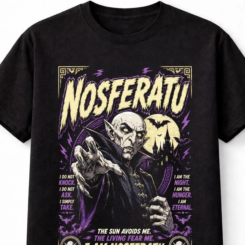 Nosferatu Vampire Gothic Horror Classic Monster Graphic Unisex TShirt S