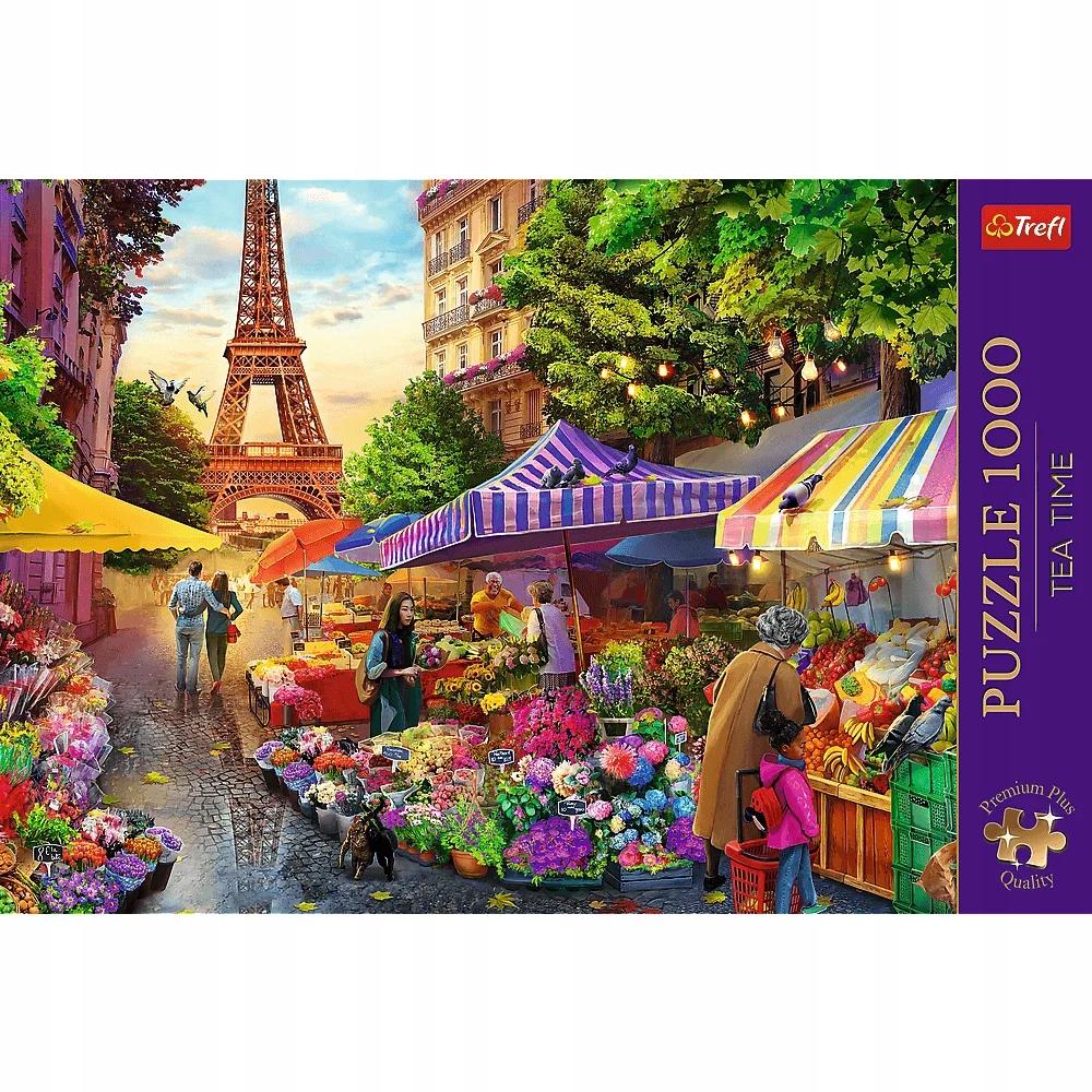 Puzzle 1000 Premium Targ Kwiatowy Paryż 10799