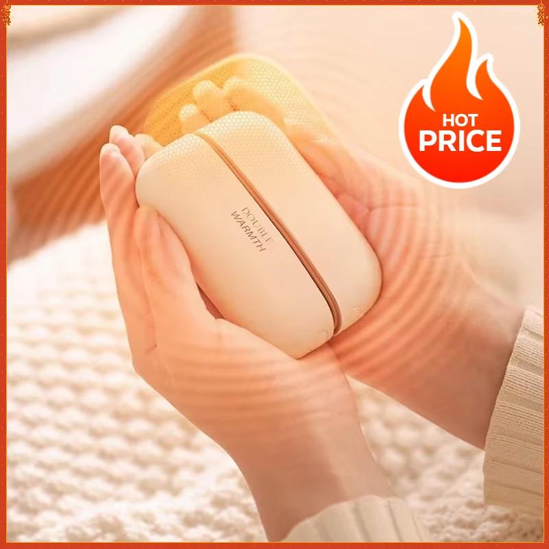 Încălzitor de mâini electric portabil 2 în 1 Reîncărcabil Mini încălzitor de lungă durată Sigur Încălzitor Încălzitor de buzunar pentru iarnă Camping Vânătoare Exterior