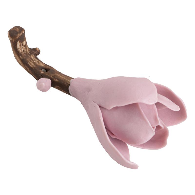Handmade Ceramic Flower-Shaped Incense Holder for Magnolia Scented Sticks - Zen Home Decor Sandalwood & Agarwood Burner