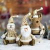 Tabletop Doll Santa Claus Doll Realistic Christmas Elk Plush Toy  Christmas Atmosphere