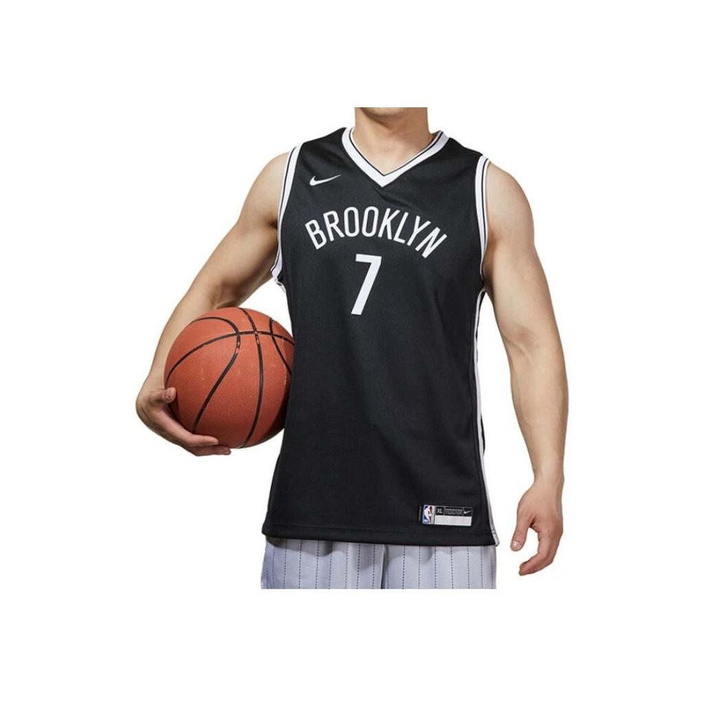 Nike Casual Sports Suit Brooklyn Nets Durant 7 Printed V-Neck Competition Training Outdoor Trendy Vest Kids tops Black 3Z2B7BZ2P-NYNKD