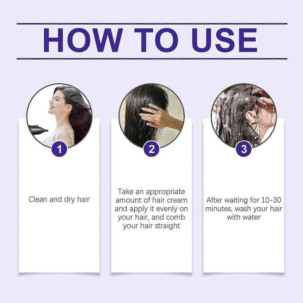 Protein Correction Hair Cream, Protein Correction Hair Straightening Cream, Straight Hair Cream, Moisturize and Nourish Hair