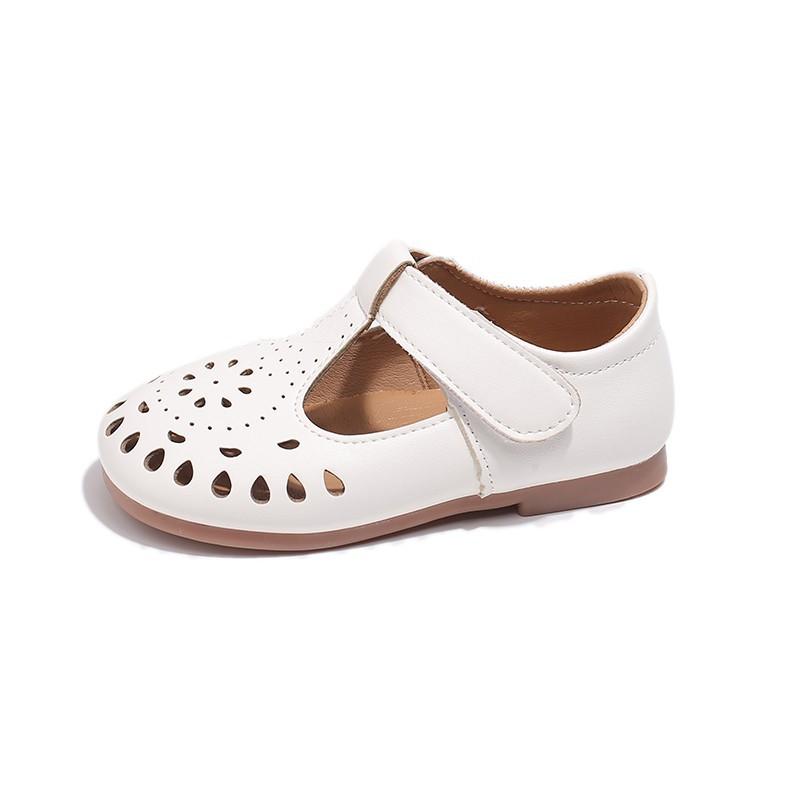 Simplicity Girl Shoe Autumn New Hollow Princess Shoe Fashion Girl Party Dresses Soft Sole Girls School Shoe Versatile Girl Dress
