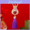 Exquisite Heart-shaped Lucky Bag Tassel Metal Keychain For Cute Couples And Friends