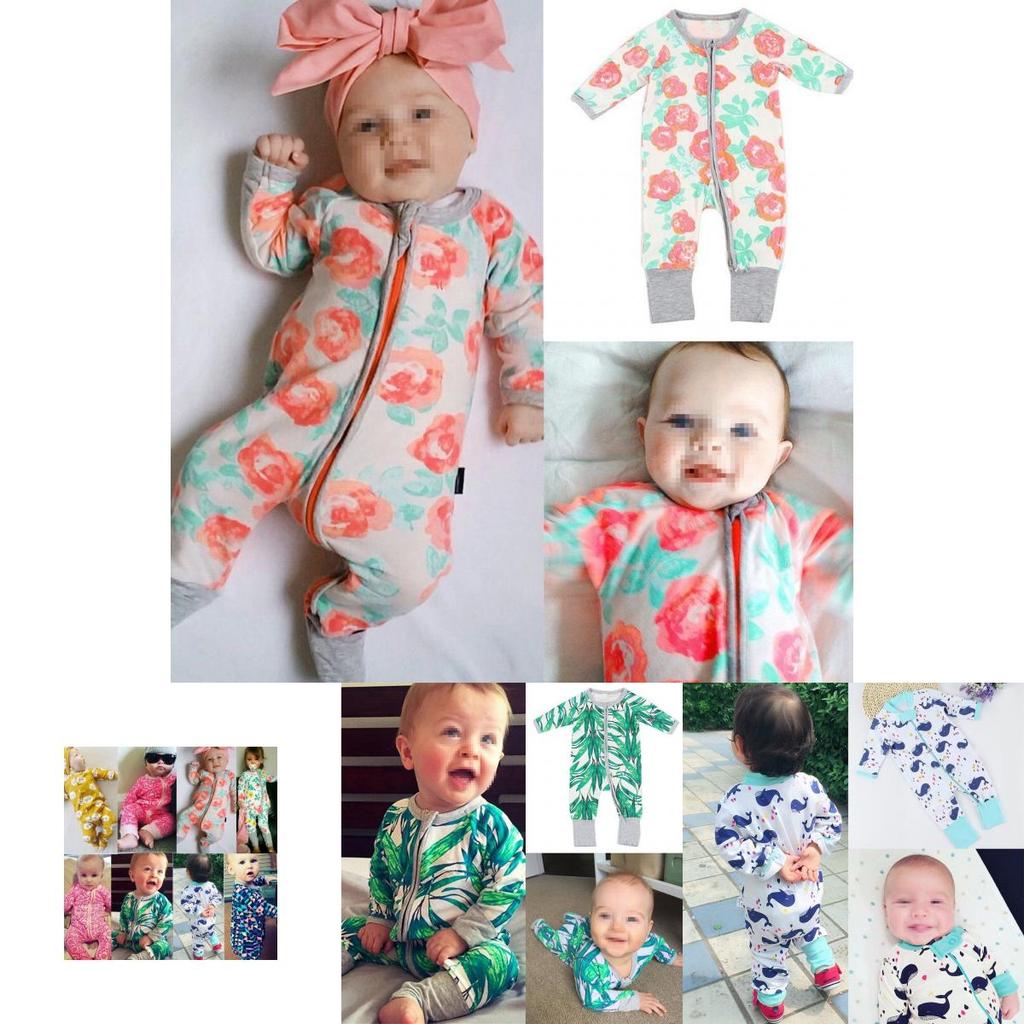 Premium Quality Newborn Baby Boy Girl Long Sleeve Cotton Romper Jumpsuit Outfit For All Seasons